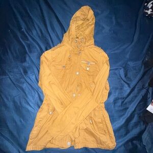 Women's Mustard Hooded Jacket